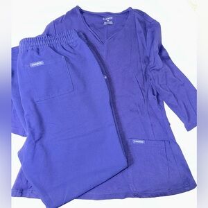 Jaanuu Scrub Set Set - Midnight Navy Blue